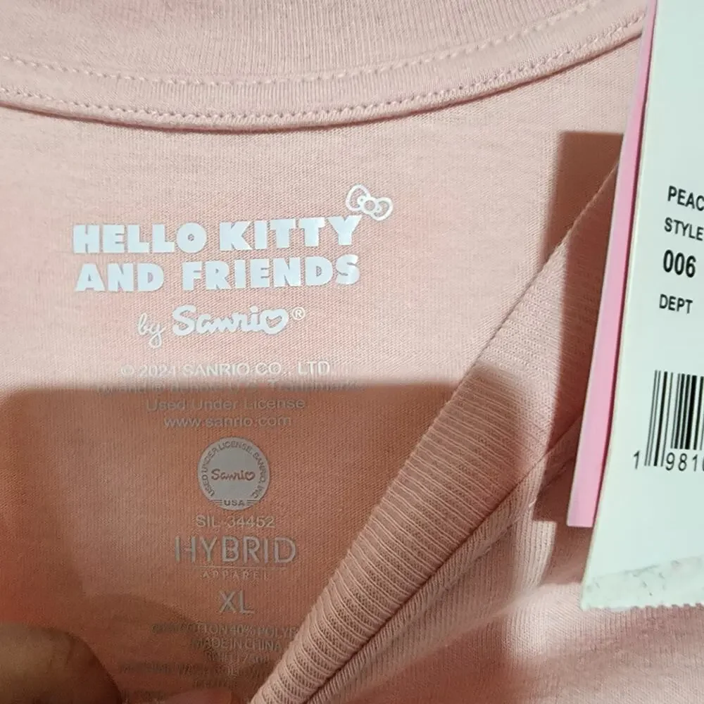 Hello kitty and friends shirt women XL crop top - Picture 3 of 6